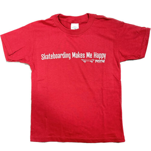 Red_shirt_with_skateboarding_makes_me_happy_logo