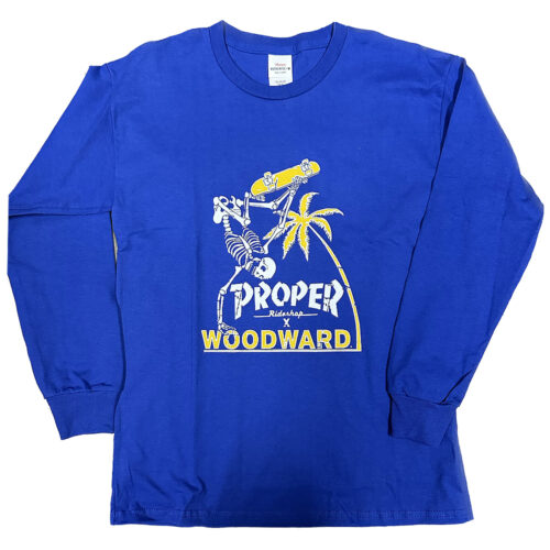 Youth_size_long_sleeve_blue_shirt_woodwardxproper_logo